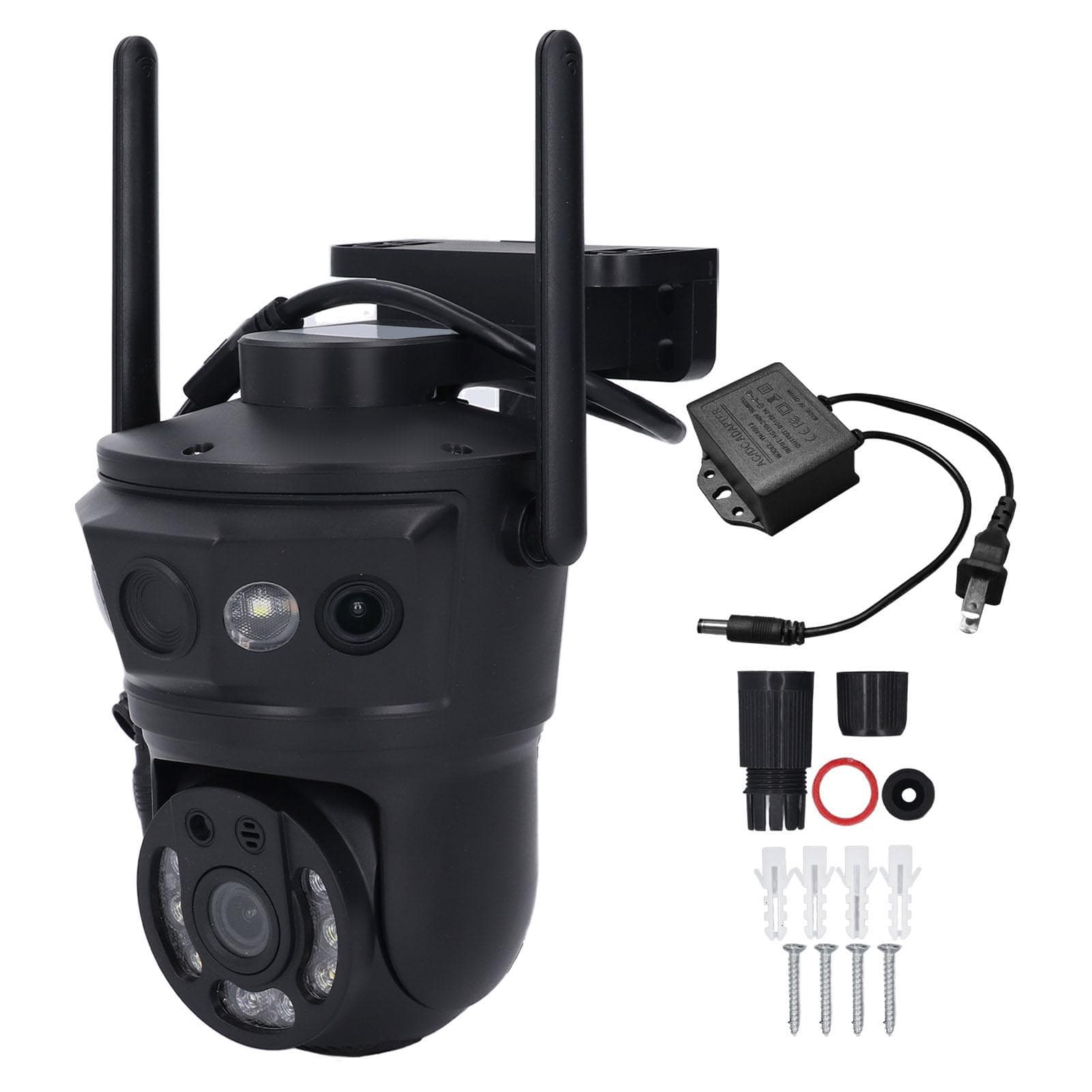 Three Lens Security Camera WiFi Pan Tilt Outdoor Camera With AI Motion Detection Two Way Talk IP66