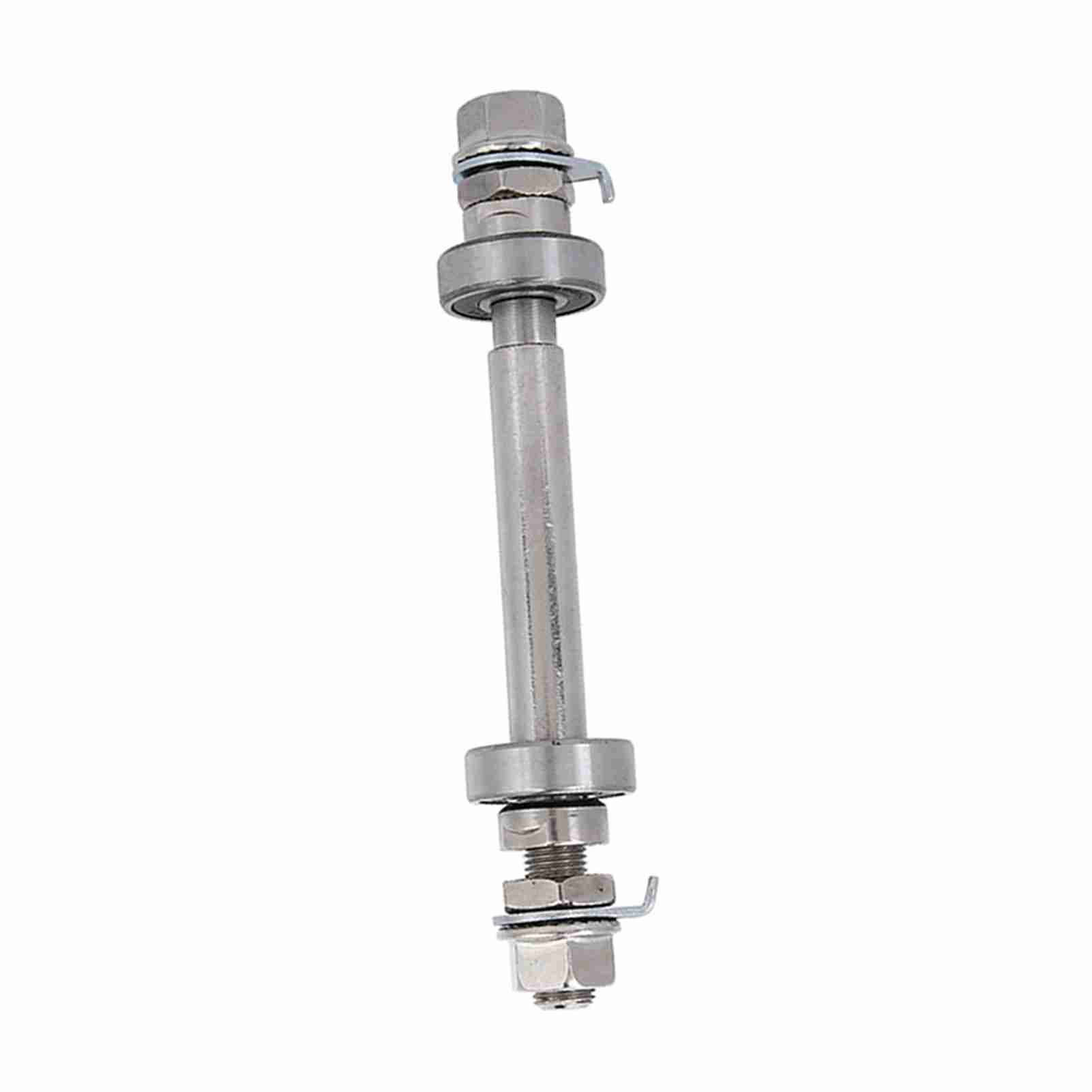 Durable Metal Bicycle Wheel Hub Axle Front Rear Solid Shaft Lever Bike Repair Tool(Front)