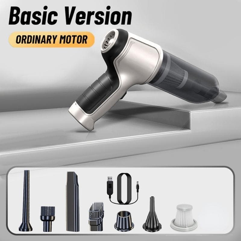 New 95000PA Wireless Car Vacuum Cleaner Powerful Cleaning Machine Car Accessories Home Auto Mini Portable Cordless Cleaner Strong Suction Basic Version&1 Filter
