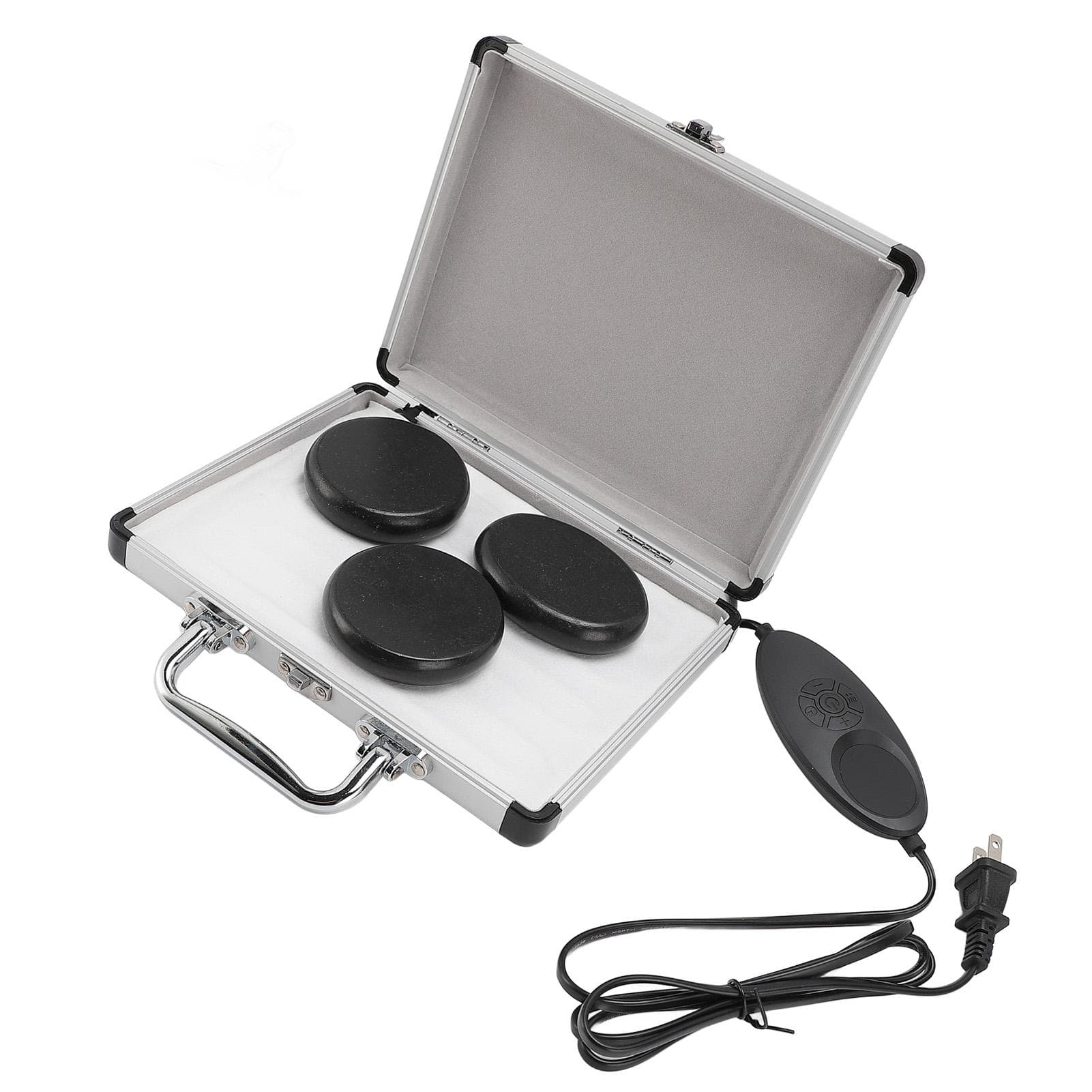 Hot Stones Warmer Kit 86-167 Fahrenheit Adjustable Hot Stone Heating Set Hot Stones with Heater Kit US Plug