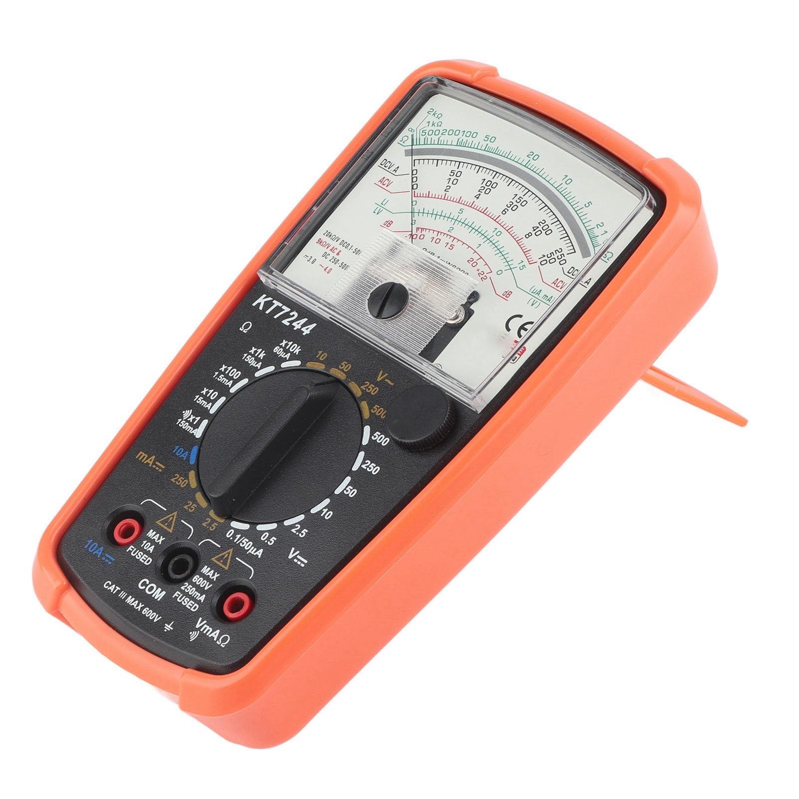 KT7244 Pointer Multimeter High Accuracy Voltage Current Meter with Anti?Fall Protective Shell