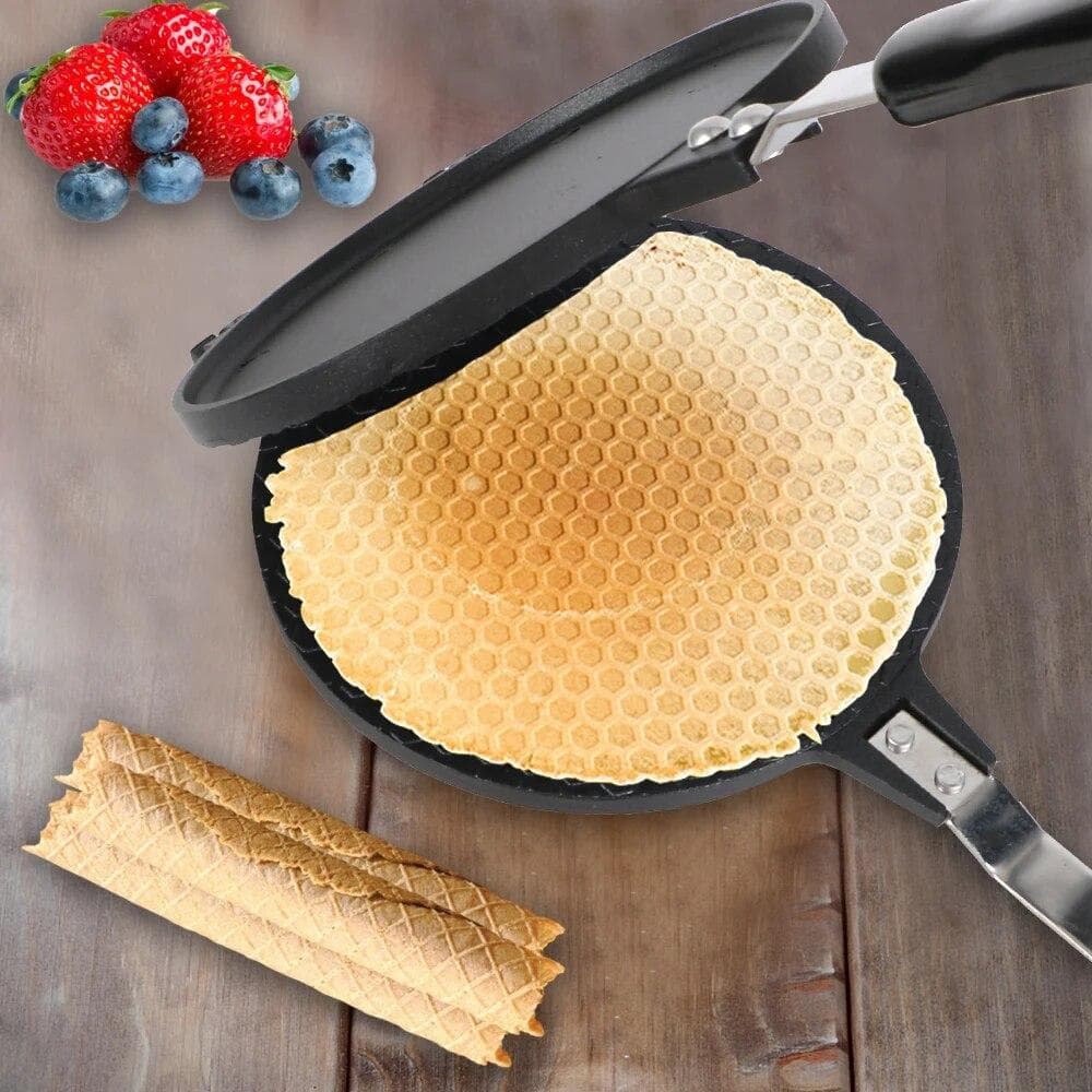 Egg Roll Baking Pan Ice Cream Cone Maker Bakeware Waffles for The Baking Pan Cake Non-Stick Omelet Mold diameter 17cm