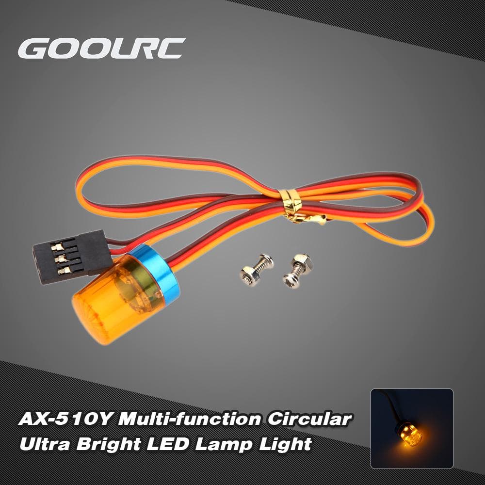 Original GoolRC AX-510Y Multi-function Circular Ultra Bright Police LED Light  for RC Police yellow