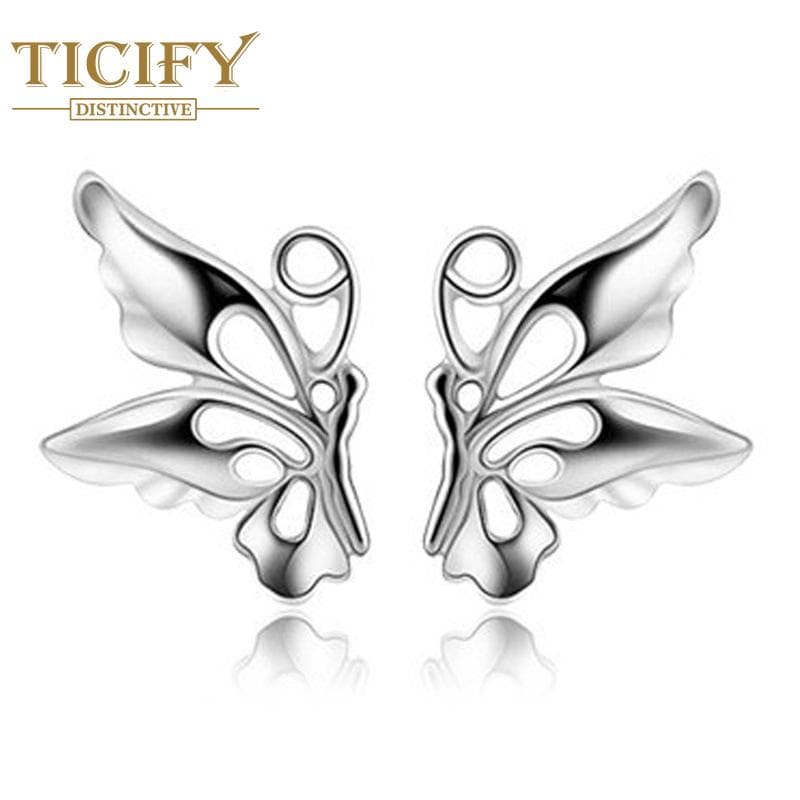 Little Butterfly Earrings Cute Simple Fashion Earrings white