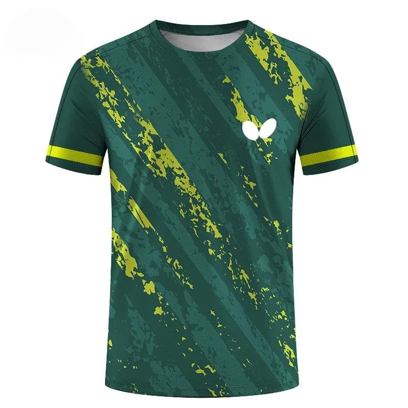 Men's T-shirt Quick Drying Sport Tennis Clothes Fashion 3D Printing Badminton Uniforms Women Training T Shirt Men's Tops Tees 3XL