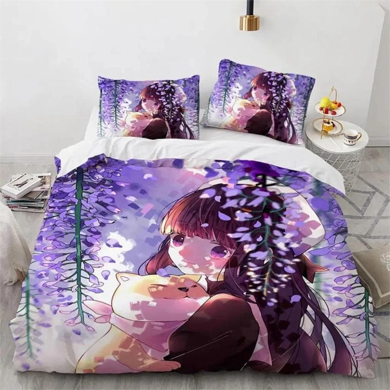 3D Print Anime Cardcaptor Sakura Duvet Cover Set King Queen Double Full Twin Single Size For Kids Teens Bedding Set 135x200cm 2pcs