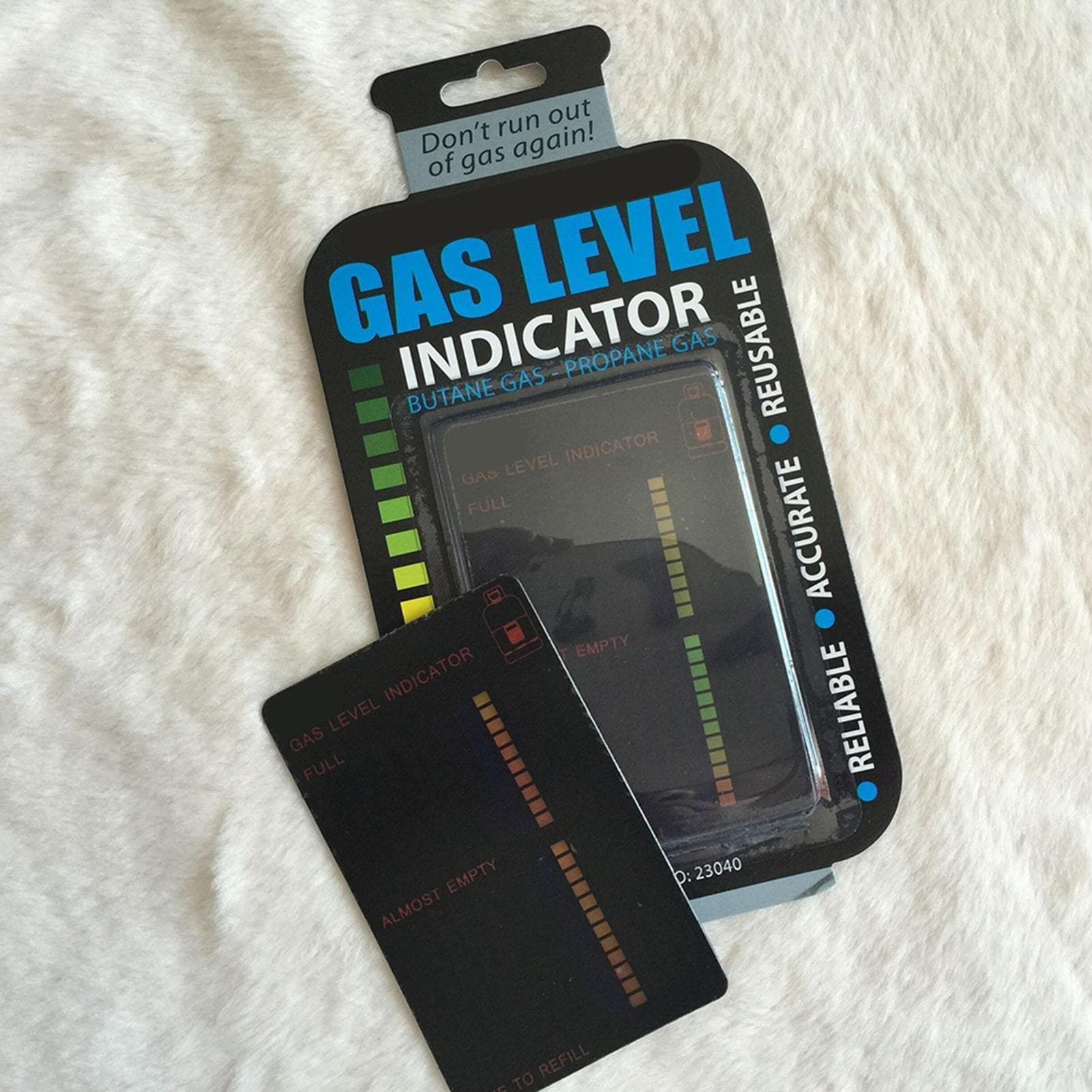 Magnetic Gas Level Indicator LCD Display Gas Tank Level Test Card Monitors for Home Kitchen