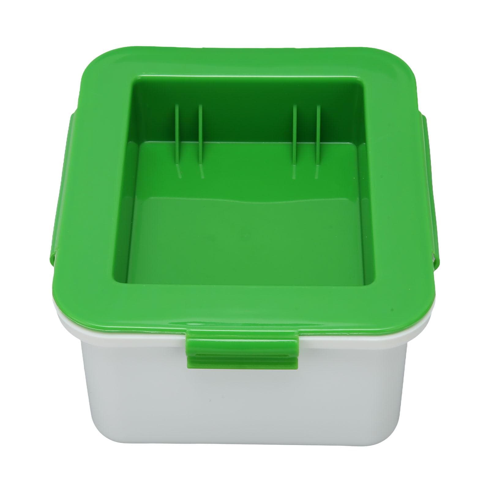 Tofu Press with Drain Holes Evenly Pressed Easy Use Tofu Drainer PP Tofu Squeezer for Kitchen Green