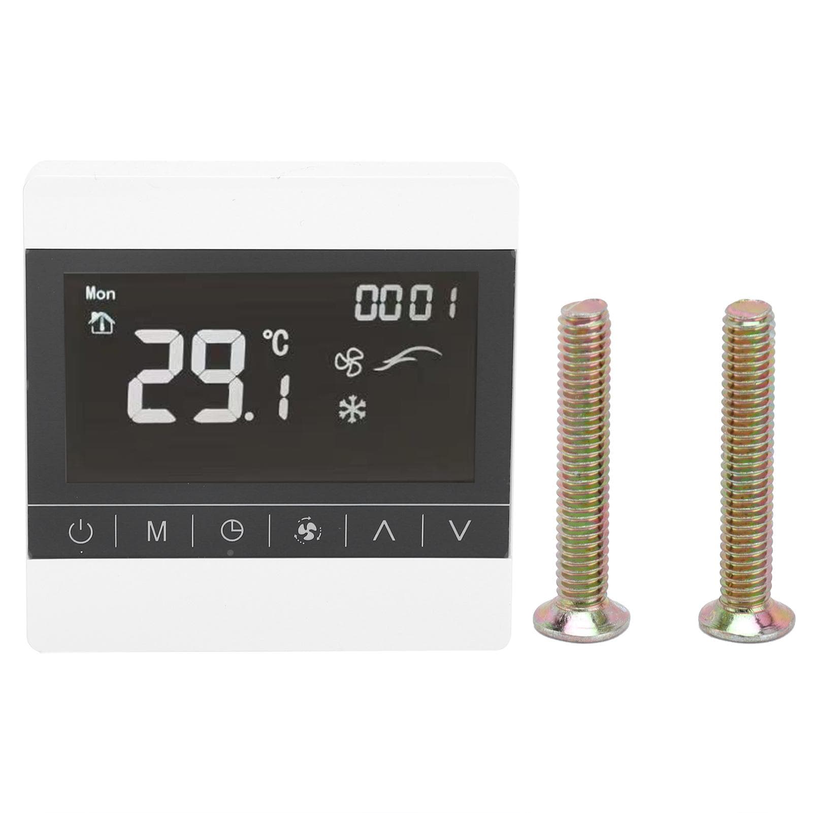Central Air Conditioning Thermostat Touch Screen Intelligent Temperature Controller AC180-260V