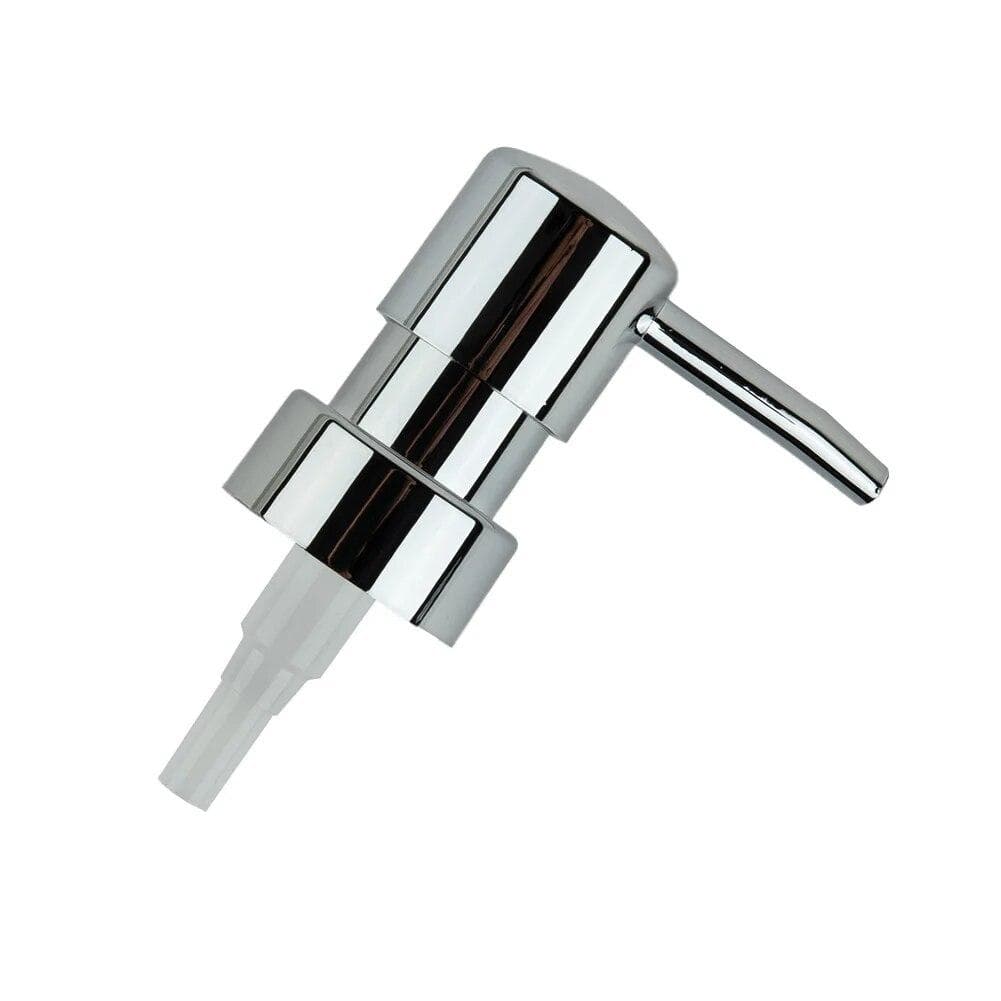 1set Soap Pump Liquid Pump Head Lotion Dispenser Head Round Head 28 Thread Bath Bottle Press Nozzle ABS Lotion Pump Head silver