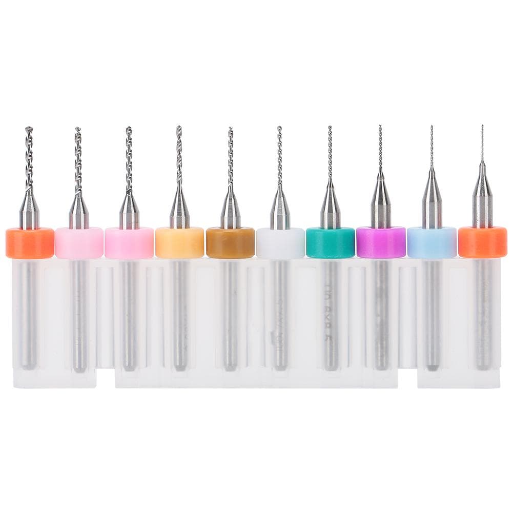 10Pcs Mini Drill Bits Set for Woodworking Watch Mobile Phone Repair Tools 0.3MM‑1.2MM