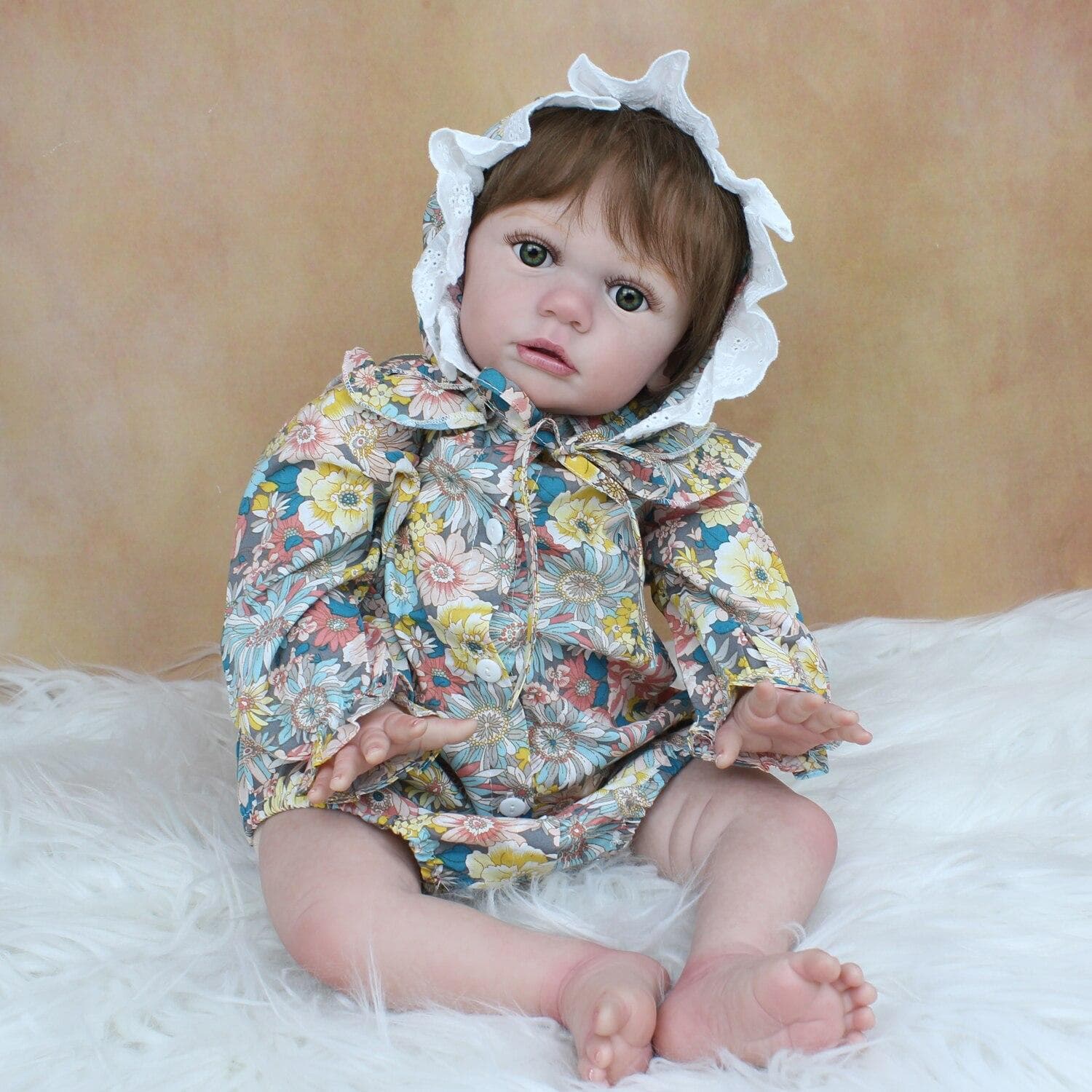 BZDOLL 60 CM 3D-Paint Skin Silicone Reborn Toddler Baby Doll For Girl Cloth Body Toy Realistic Like Real Princess Alive Bebe Dress Up 60cm 3D-paint Skin Doll