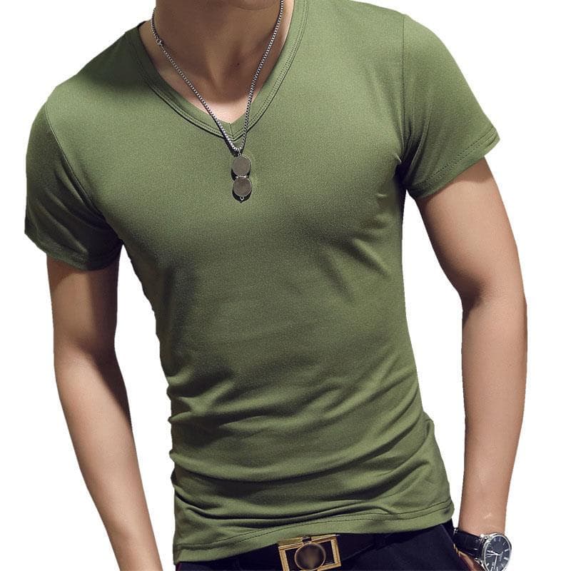 Fashion Slim Men's T-shirt Soft and Comfortable Breathable Cotton Men's Shirt Fitness and Leisure XXL