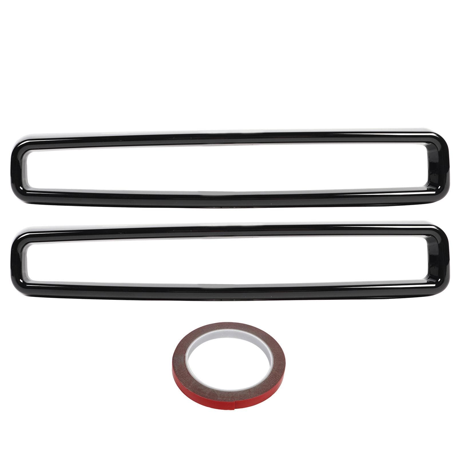 Front Grill Grille Inserts Guards Cover Trim Replacement for Dodge Challenger 2015 to 2020 Glossy
