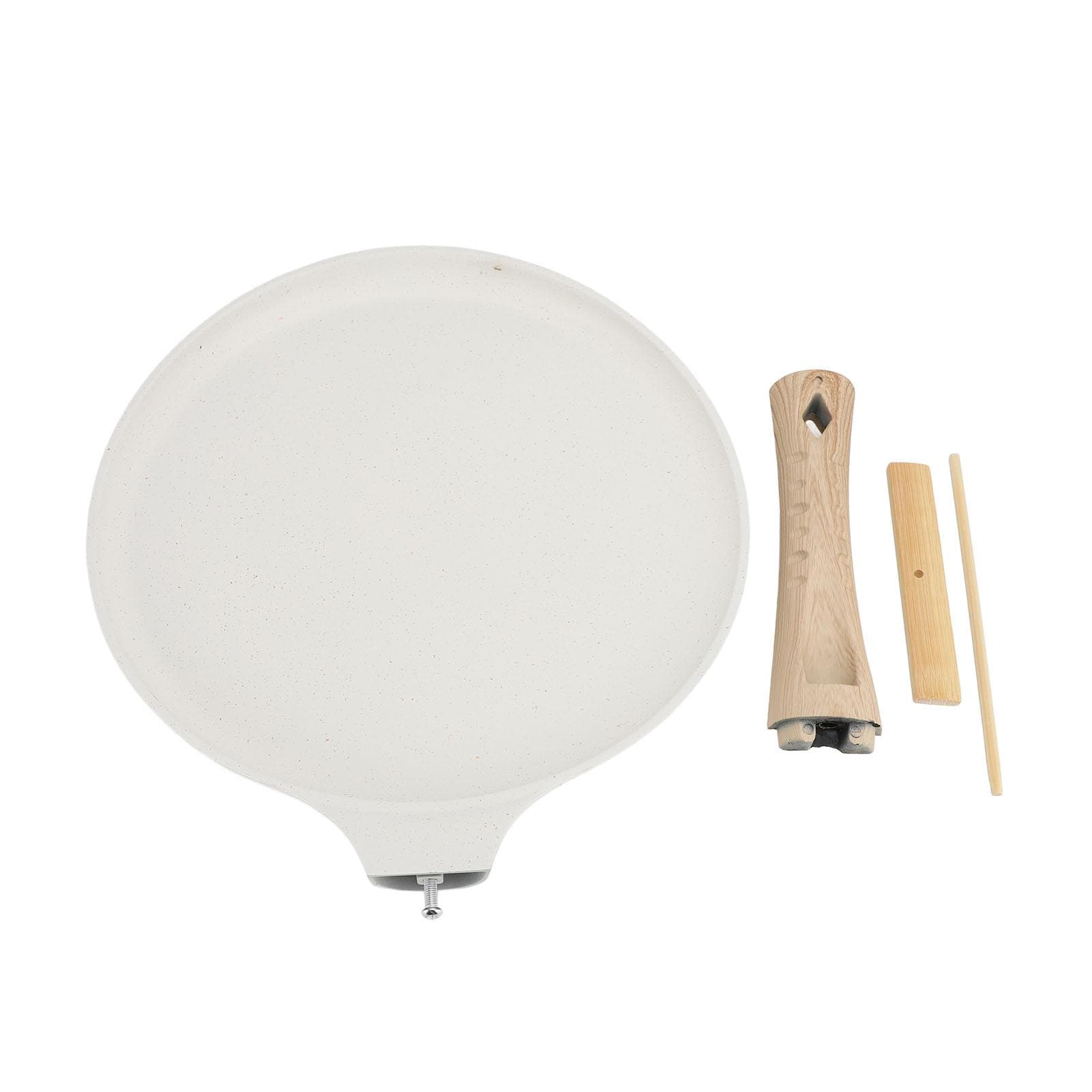 Pancake Pan Non Stick Multifunctional Integrated Stove Top Crepe Frying Kitchen Cooker Gray 28cm 28cm / 11.0in beige