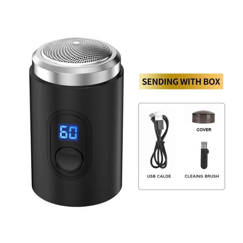 Mini Electric Travel Shaver for Men Pocket Size Rechargeable Portable Painless Cordless Trimmer Knive Face Beard Razor Metal version