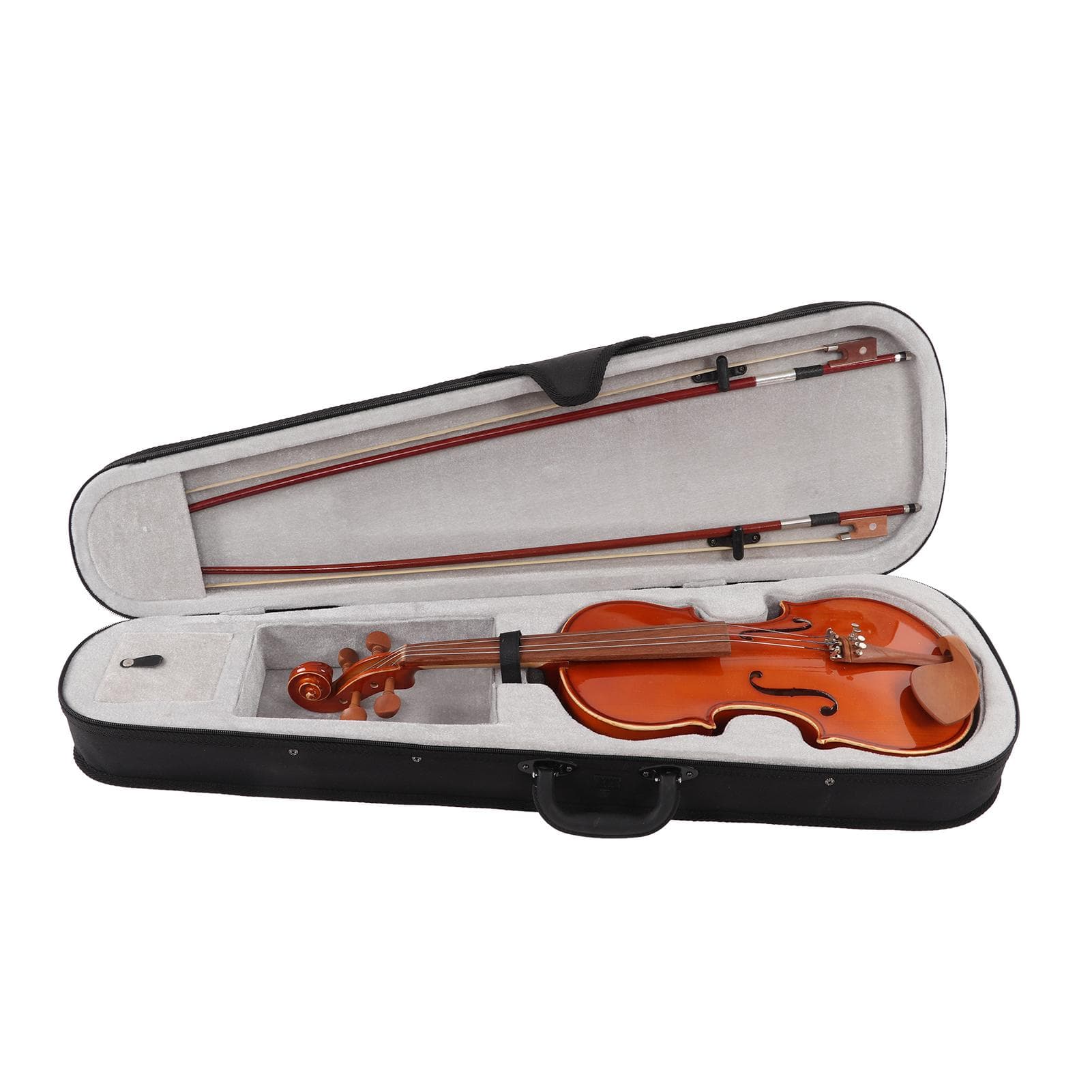 Beginner Violin Set Spruce Jujube Wood Kids Adults Violins with Bow Strings Rosin Wood Colour