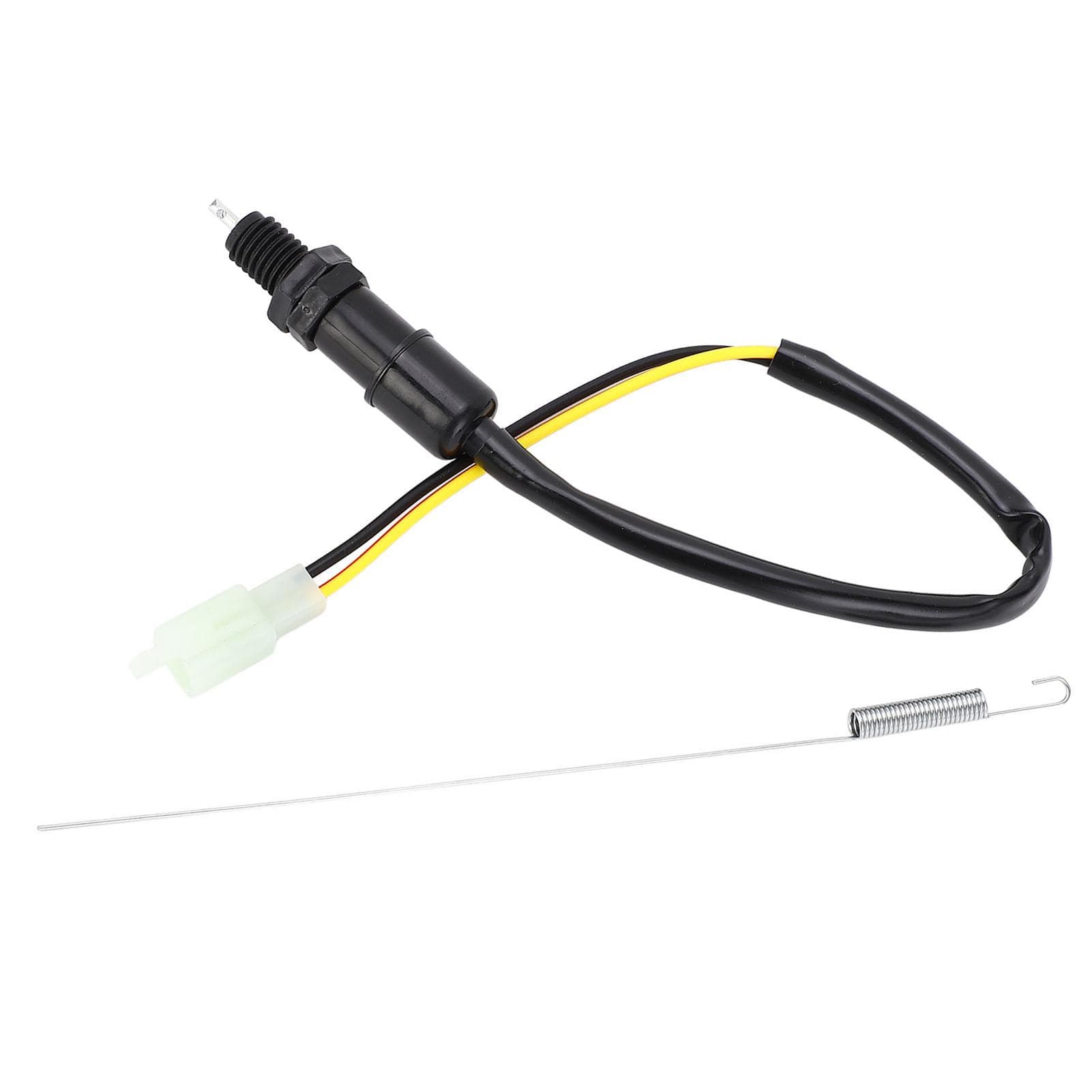 Motorcycle Rear Brake Light Switch with Spring Kit 2 Wire 400mm Long Safe Connection Universal Fit