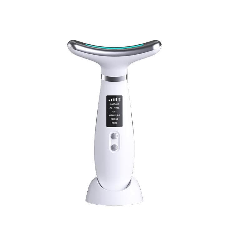 New Ice Neck Beauty Instrument Fades Neck Lines Neck Care Massager Lifts and Tightens Nasolabial Folds Beauty Instrument white