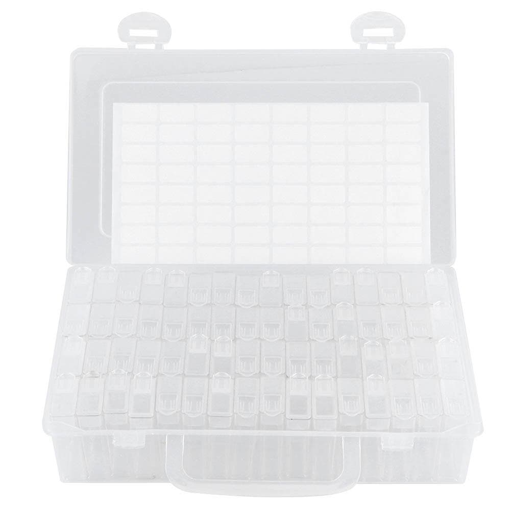 64Slots Diamonds Embroidery Accessories Diamonds Painting Boxes Cases Organizer Home Beads Storage