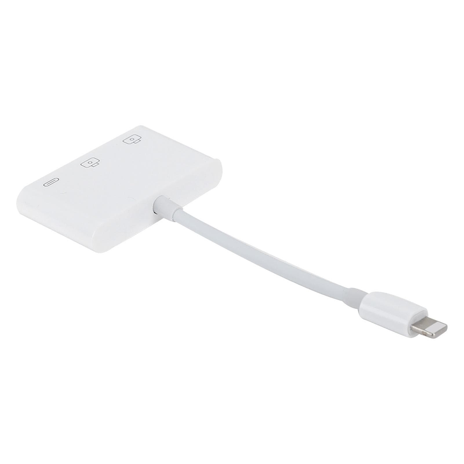 3 in 1 OTG Adapter Expansion Dock for IOS Memory Card USB HUB Keyboard Mouse Camera Piano