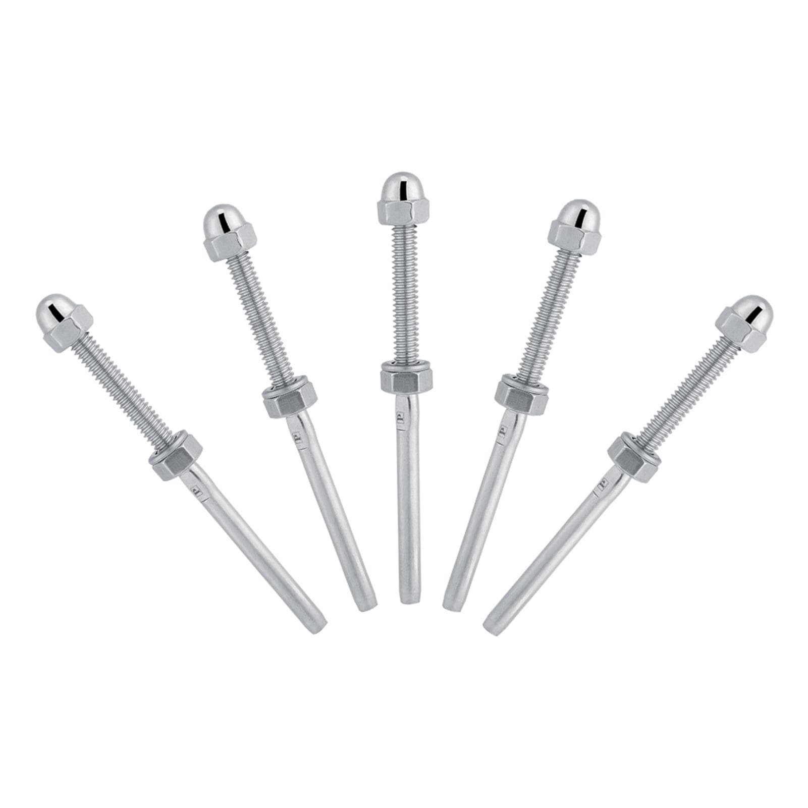 10pcs Stainless Steel Threaded Tensioner Stud Ends for 1/8 Cable Railing System