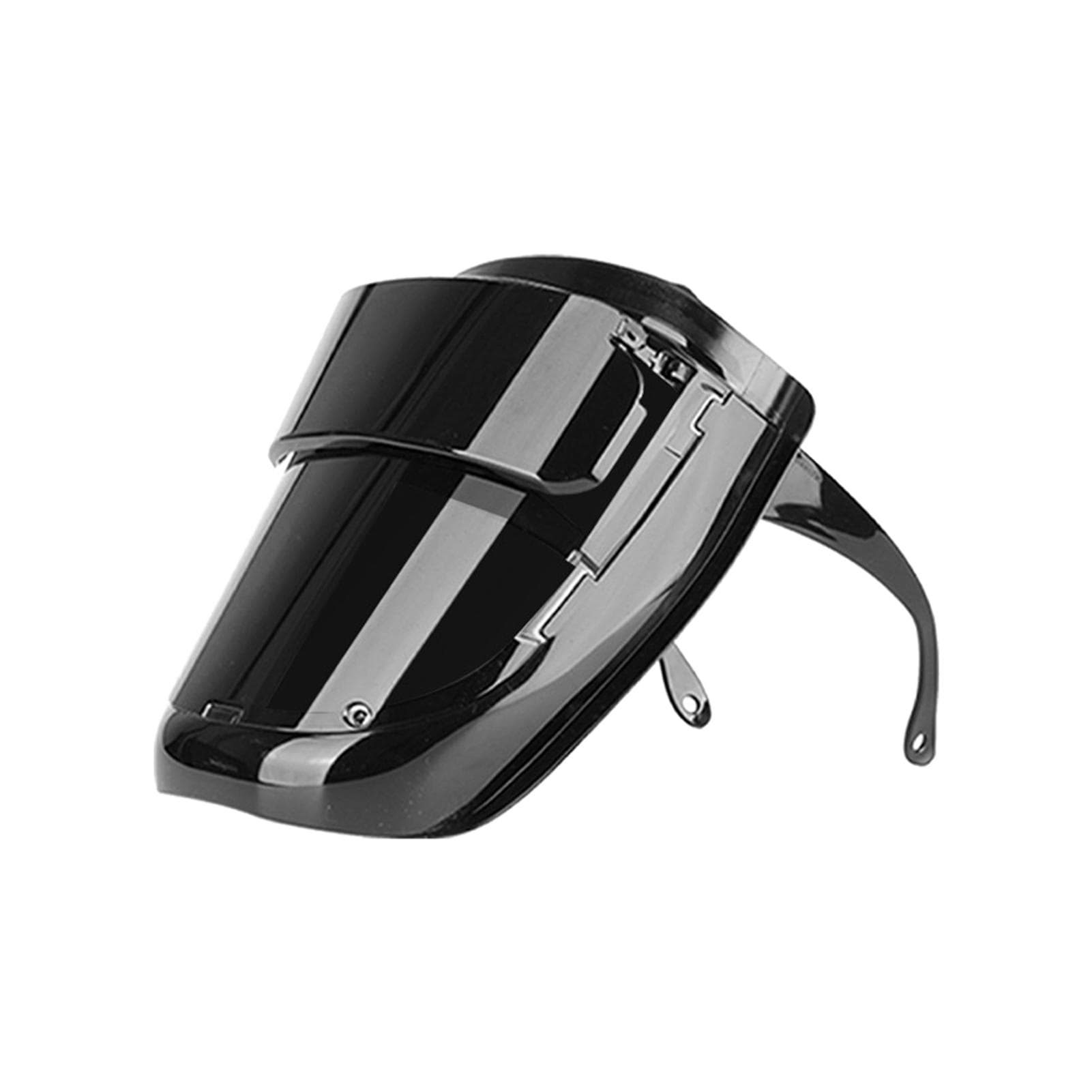 PC Welding Mask 180 degrees Large View Wearable Welding Mask High Temperature Resistant Mask for Arc Small Size black