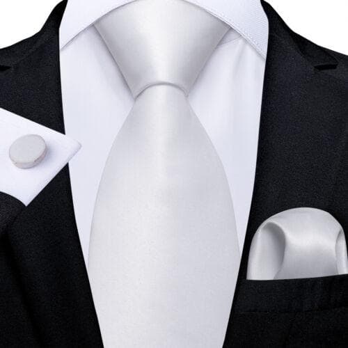 DiBanGu Red Blue Gold Gray Mens Silk Stripped Woven Tie Necktie Hanky Cufflinks N-7827