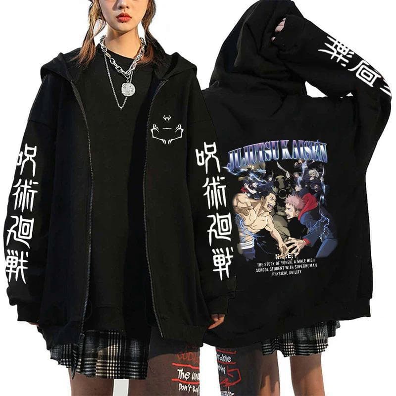 Anime Jujutsu Kaisen Fushiguro Megumi hoodies S