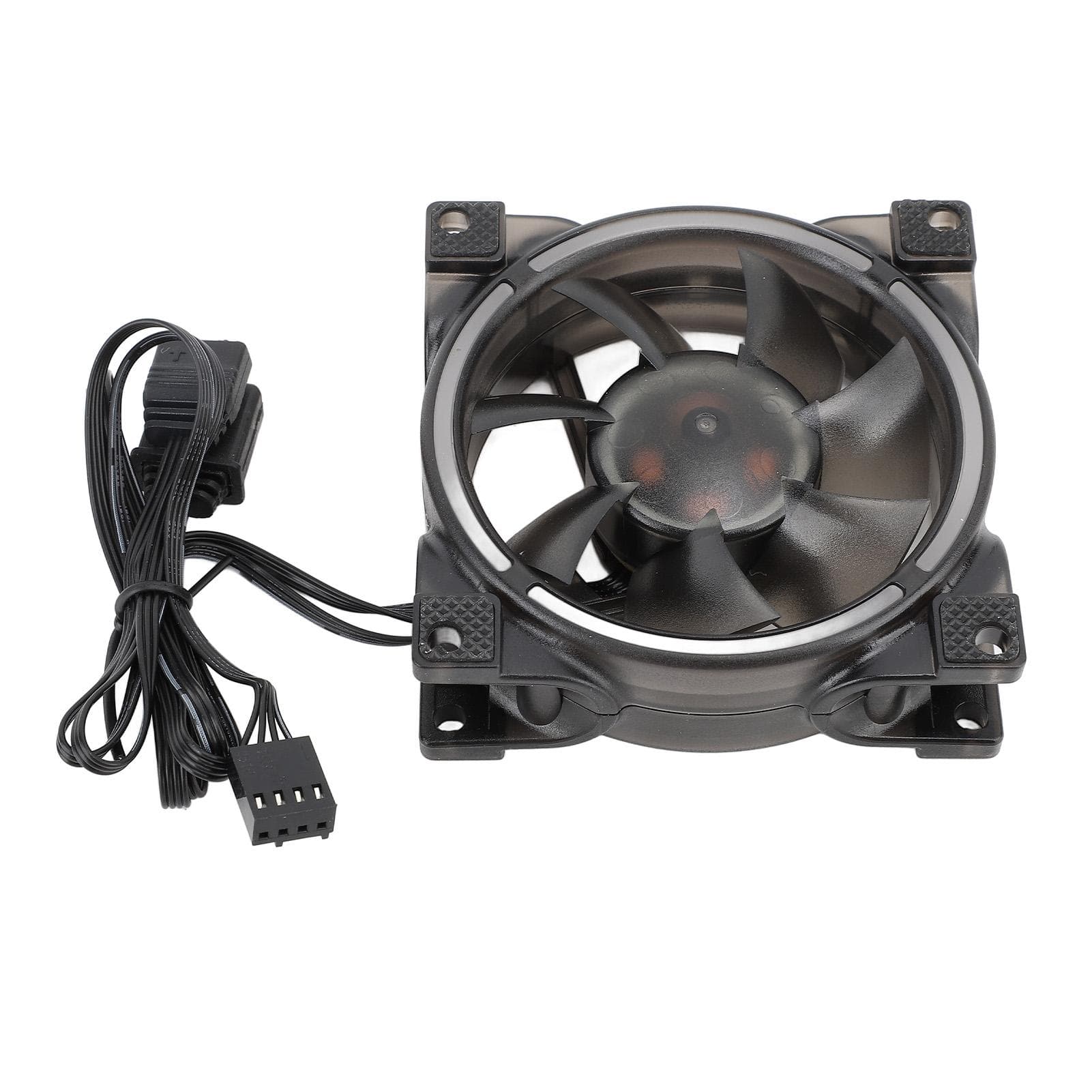 80mm PWM 5V ARGB Case Fan MFDB Hydraulic Bearing PWM Intelligent Temperature Control 800‑2500RPM 7