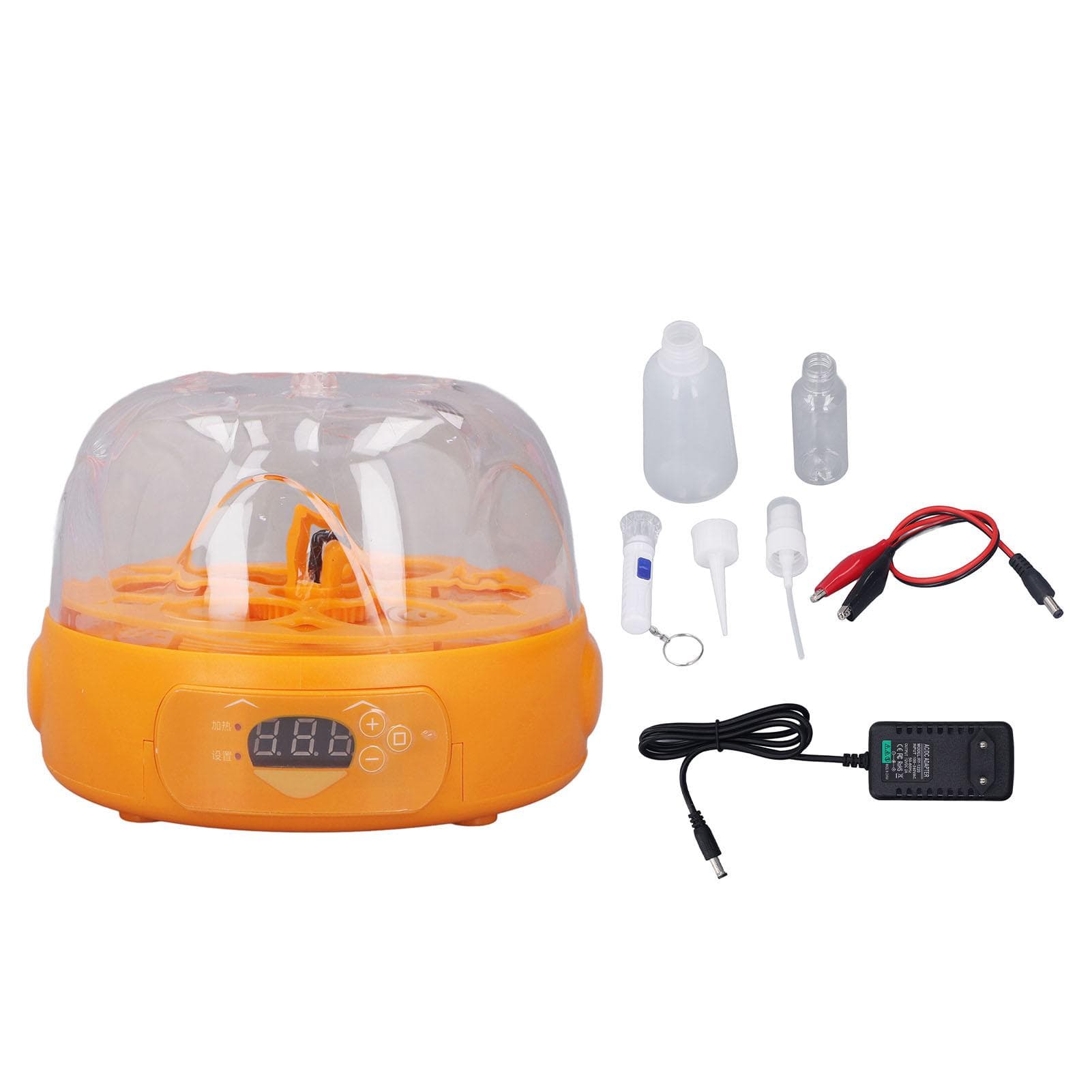 15W Egg Incubator 6 Eggs Digital Mini Fully Automatic Egg Incubator with Automatic Egg Turner for