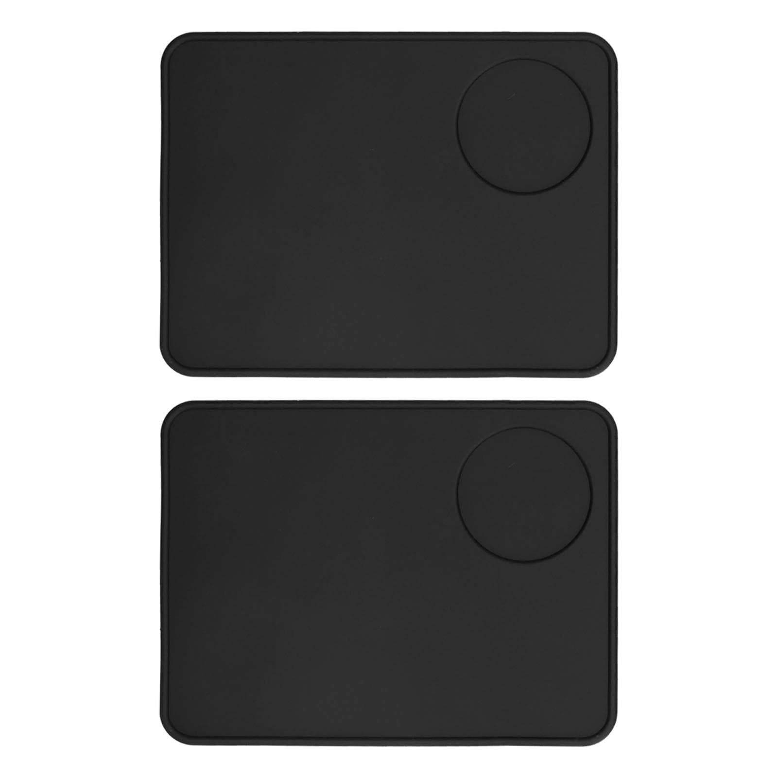 2 Pcs Coffee Tamper Mat Anti Slip Silicone Coffee Powder Tamping Pad for Home Kitchen Bar