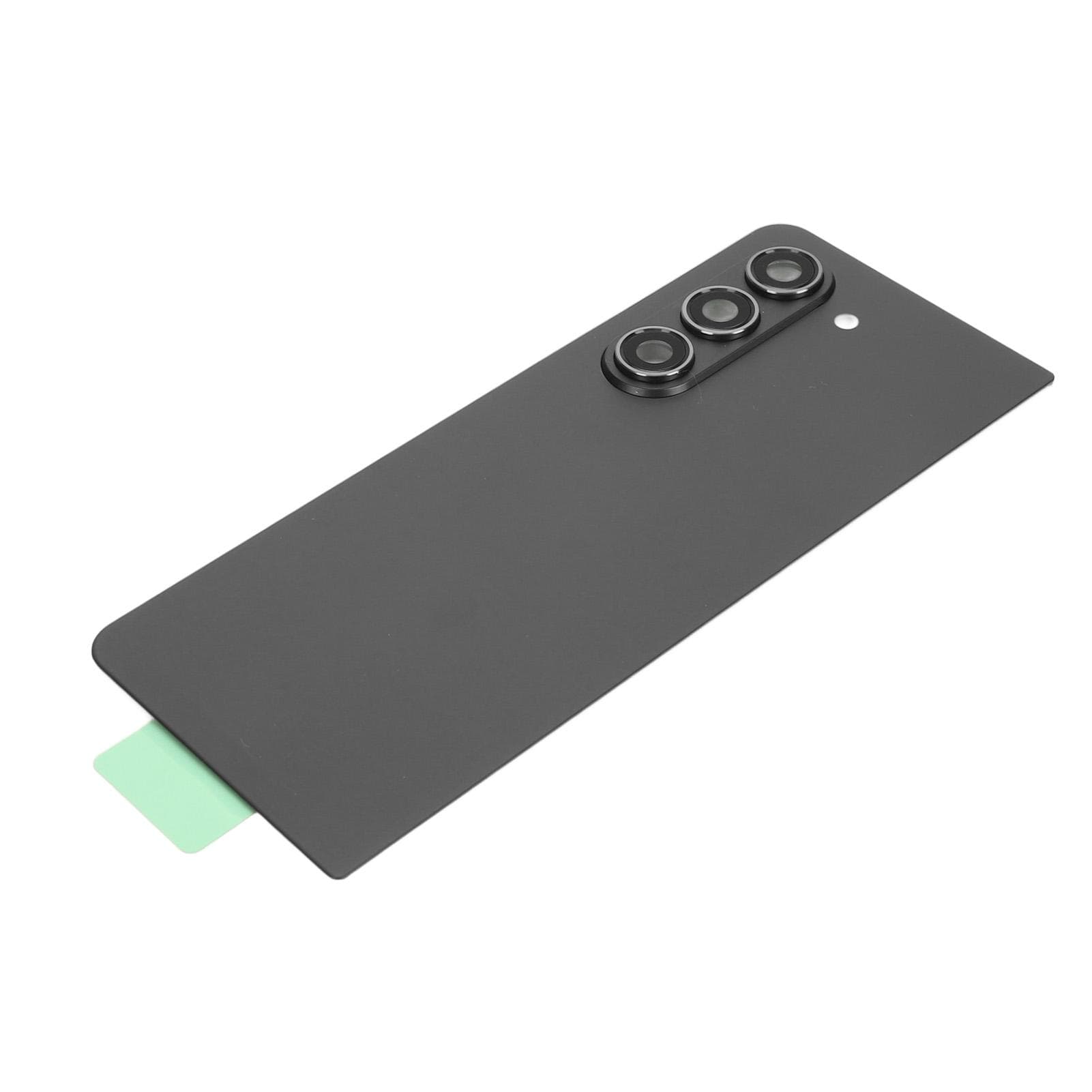 Back Glass Cover Rear Housing Door with Pre Installed Adhesive Camera Lens Tools Kit Replacement black