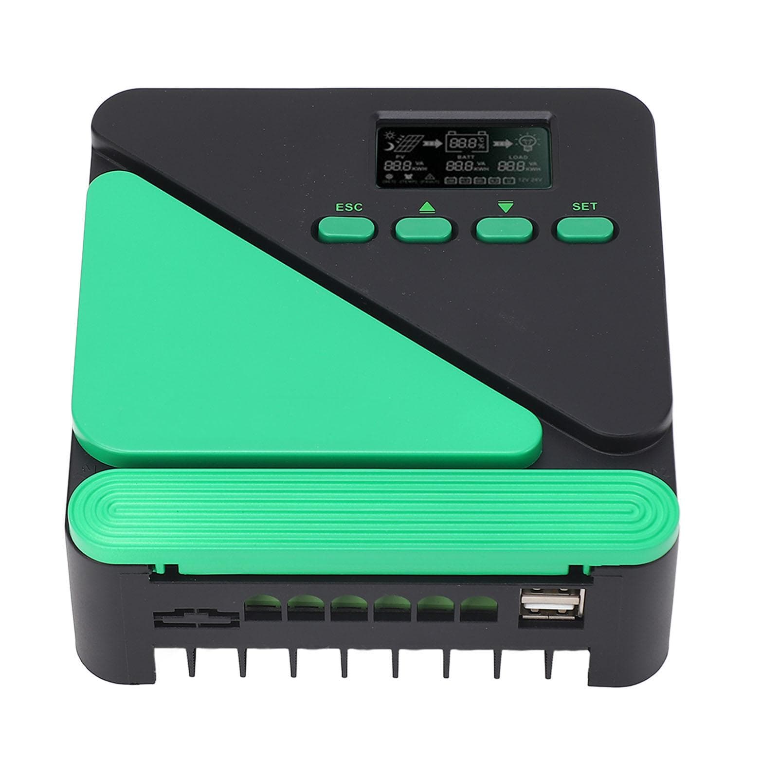 MPPT Solar Charge Controller 12V 24V Intelligent Regulator LCD Display for AGM Gel SEL Flooded