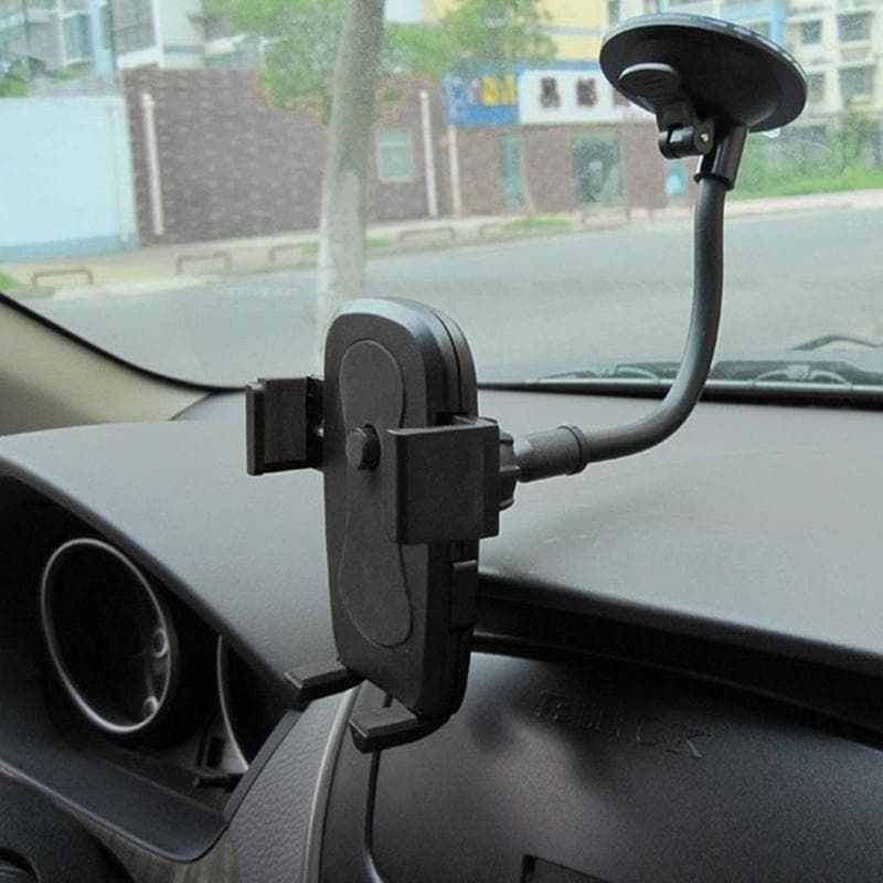 Flexible Long Arm 360 Degree Rotation Car Mount Mobile Phone Holder for Your Mobile Phone Stand black