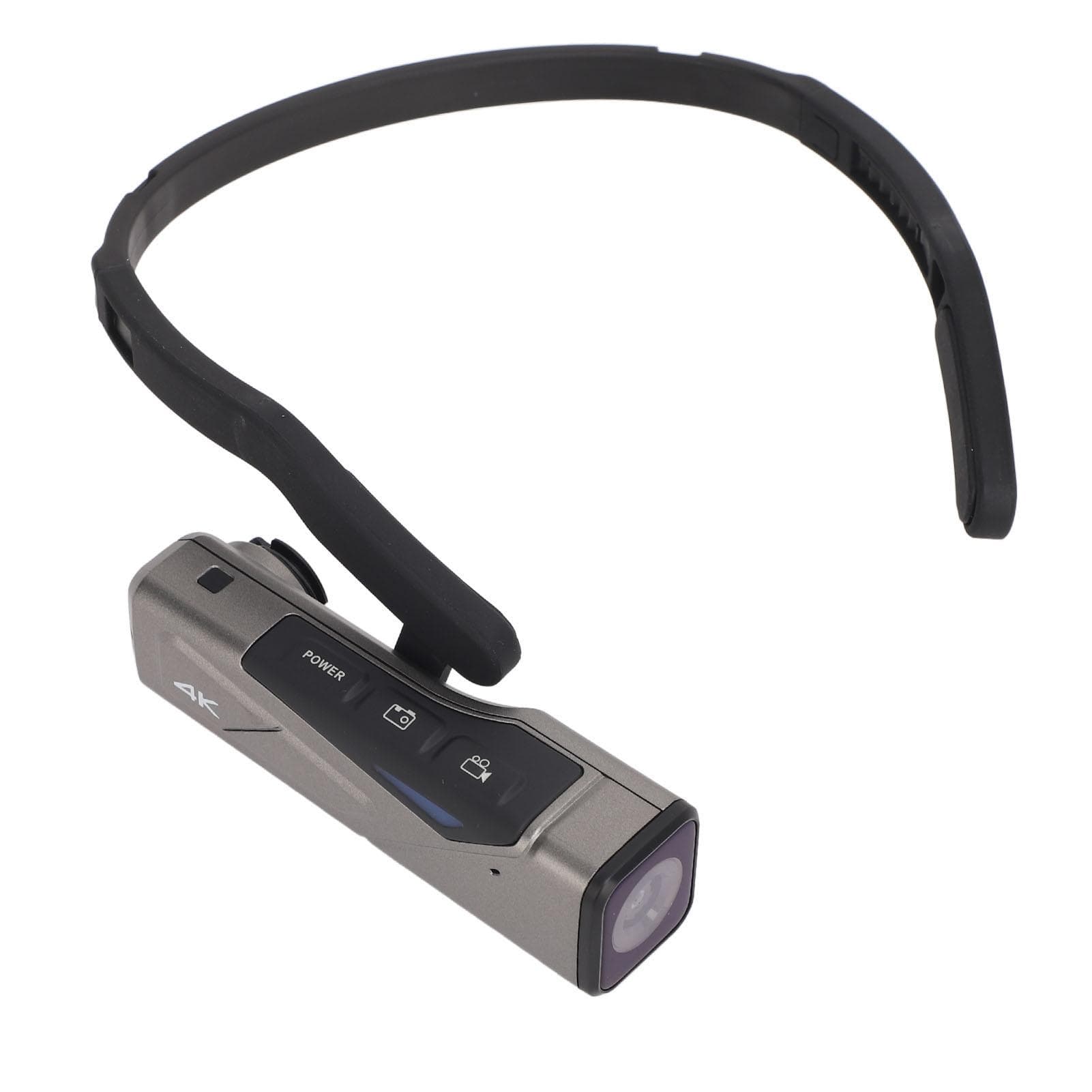 4K Camcorder WiFi Head Mounted Camera 20MP Autofocus Anti Shake Stabilizer Hands Free Wearable Vlog
