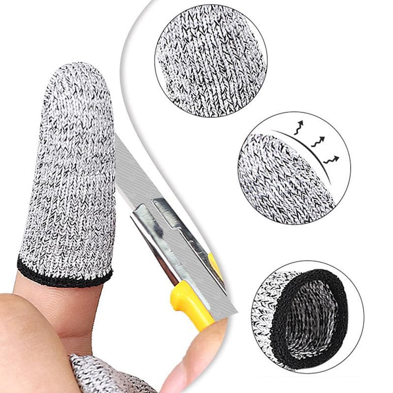 10Pcs Cut Resistant Finger Cots Finger Sleeve Protectors Reusable Finger Covers 10pcs