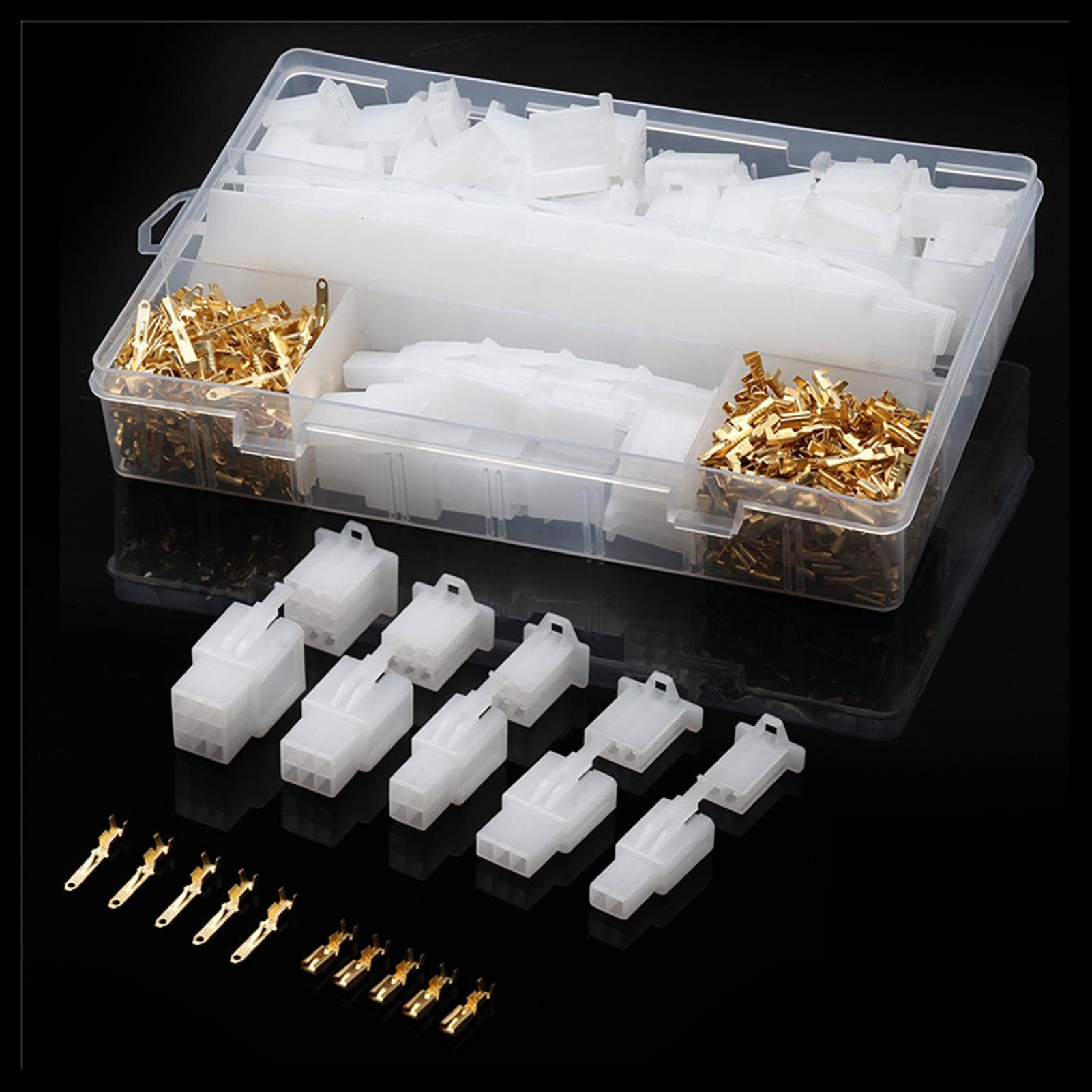 580PCS Car Moto 50Sets Auto Electrical 2.8mm 2 3 4 6 9 Pin Wire Cable Connector Terminal with multicolour