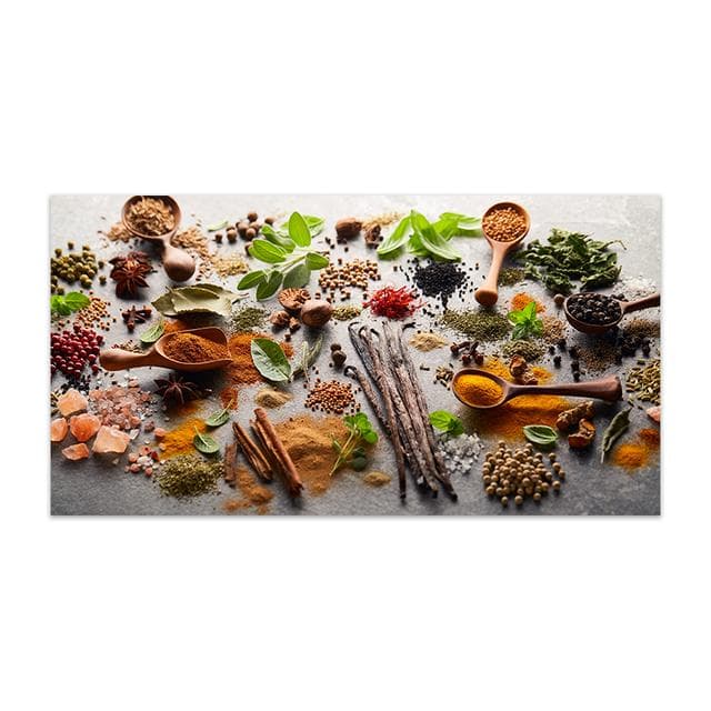 Nordic Modern Spoon Grains Spices Posters and Prints Kitchen Wall Art Canvas Painting Picture for Living Room Cuadros 50x100cm