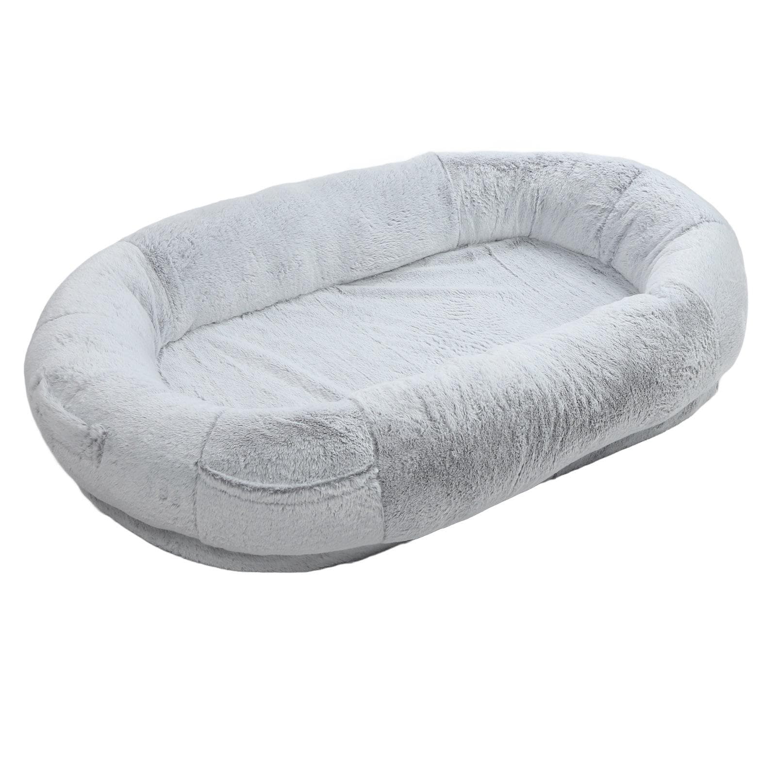 Large Human Dog Bed Removable Washable Cover Soft Prevent Slip People Pet Bed with Pocket Gradient 100 X 70 X 30cm