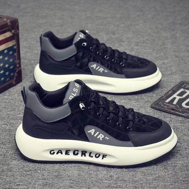 Spring New Sports Shoes Men's Trendy Fashion All-match Thick-soled Tide Shoes Casual Shoes Non-slip Wear-resistant Board Shoes Men's Models 44