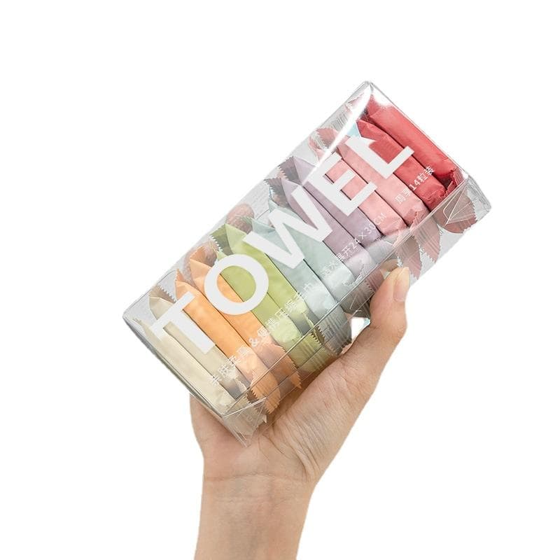 14PCS /set Face Towel Compressed Portable Travel Non-woven Disposable Towel 14pcs
