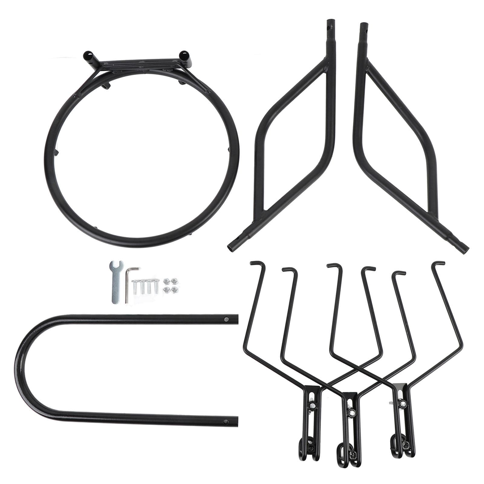 Basketball Return Attachment for Hoop Carbon Steel Heavy Duty Basketball Rebounder Training