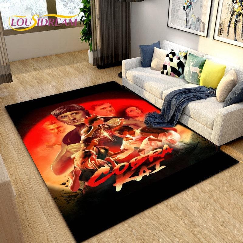 Cobra Kai Amanda TV Karate Area Rug Large,Carpet Rug for Living Room Bedroom Sofa Doormat Decoration,Kid Play Non-slip Floor Mat 70x100cm