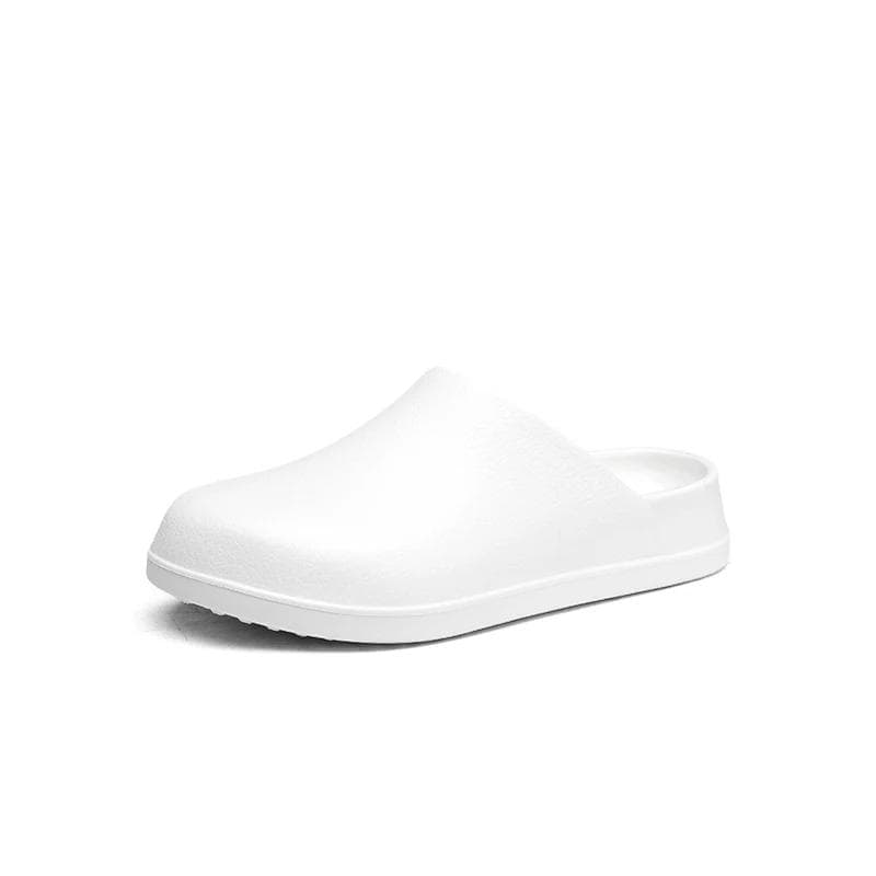 2025 Original Men Clogs Slippers Comfort Mules Sandals Summer EVA Waterproof Non-slip Chef shoes Workers Outdoor Fishing Shoes 36-37 white