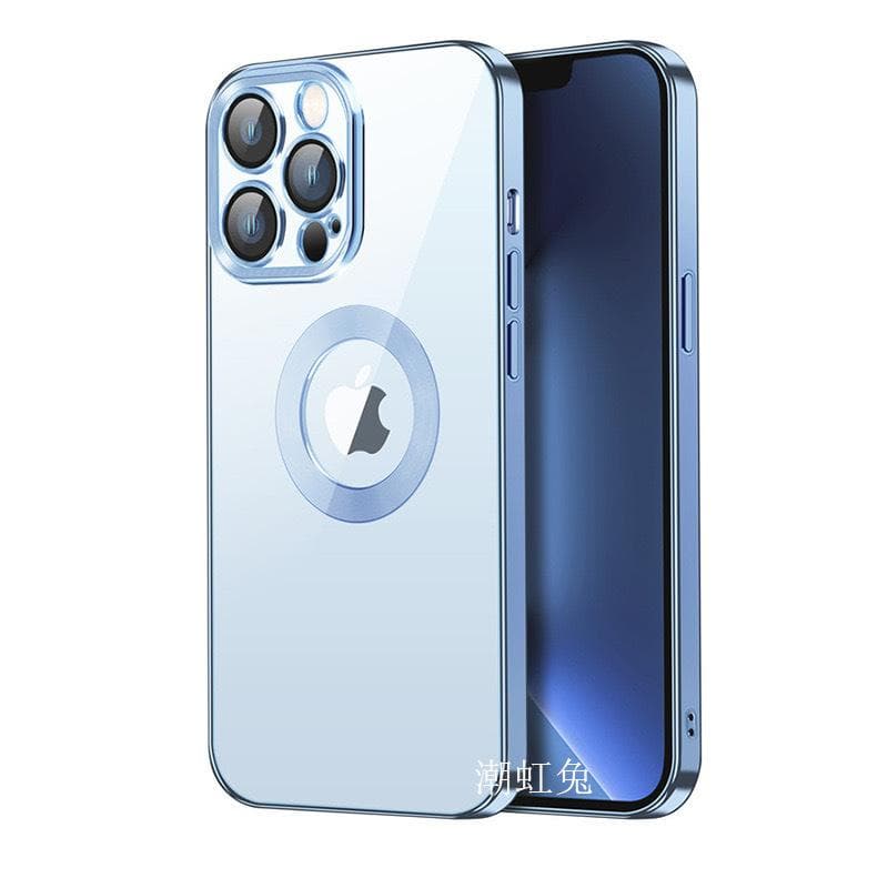 Applicable To IPhone 15's Own Lens Film Mobile Phone Case Apple 14Pro Electroplated CD Pattern 13 Fine Holes Apple 15Plus