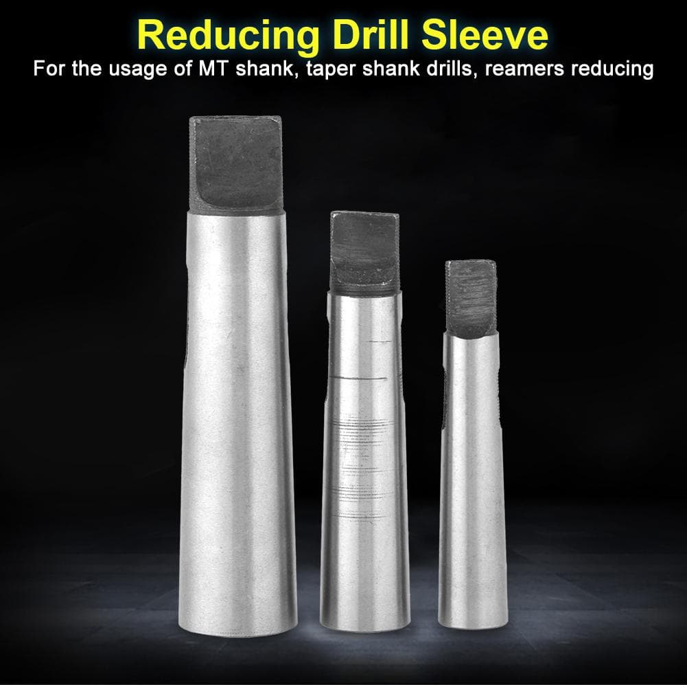 3 pcs set MT1 MT2 MT2 MT3 MT3 MT4 Taper Adapter Reducing Drill Chuck Sleeve