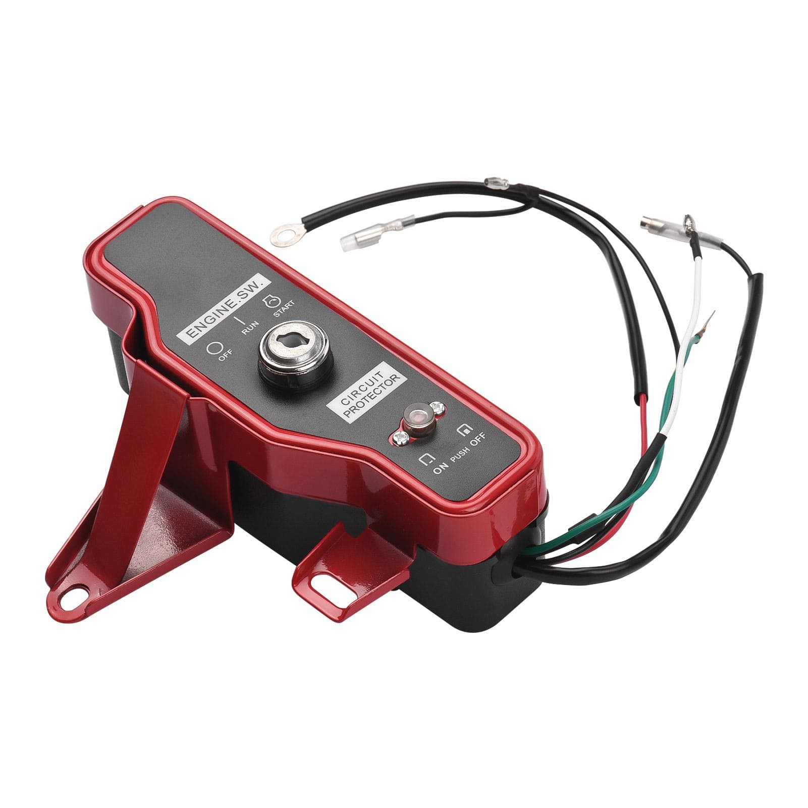 Electric Ignition Switch Key Ignition Switch Box with 2 Keys for 168F 170F GX160 Engine red