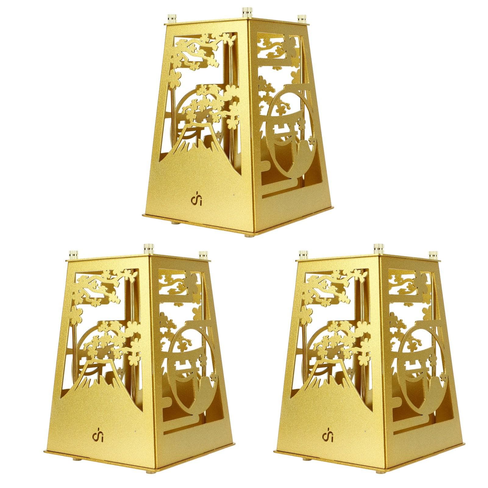 Metal Assembled Pen Holder Gold Hollow Pattern High Hardness Surfaces Plating DIY Pen Holder Fro