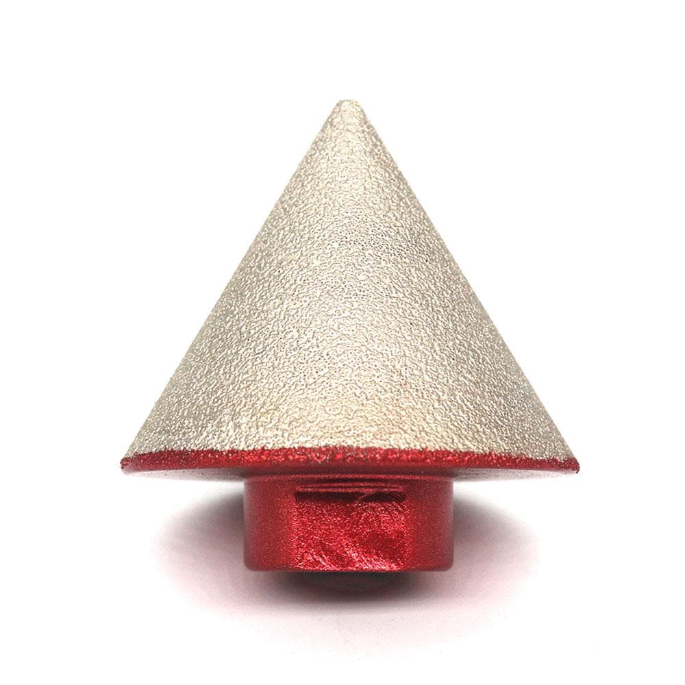 80# Vacuum-Brazed Diamond Chamfer Bit Round-bevel Milling Bits for Enlarging Polishing Bevelling M14 Thread multicolour